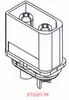 Conector de Plugues Aviation Model Xt60H-M/F Doméstico Alternativo com Bainha Plugue Dourado de 3,5mm