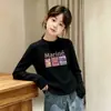 Top Térmico de Felpa Cepillada de Manga Larga para Niñas Otoño/Invierno 2026 Nuevo Camiseta Interior de Cuello Redondo para Niños Camiseta Casual de Manga Larga