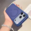 Funda de teléfono magnética a prueba de golpes con acabado mate más vendida en el extranjero para Apple 16ProMax, admite envío transfronterizo