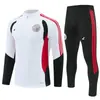2627 uniformes de treino do Real Madrid para crianças e adultos, conjunto de uniforme de treino do Inter de Milão para outono e inverno, uniforme de treino do Lyon, uniforme de manga comprida do Real Madrid para crianças
