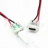 Conector hembra tipo C transparente de 2P con cable, tipo empotrable de conexión directa, reemplaza la interfaz circular tradicional, certificado CE