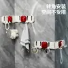 Estante plegable de múltiples ganchos para uso doméstico, ventosa, no requiere taladro, fuerte capacidad de carga, montado en la pared, gancho adhesivo sin rastro para almacenamiento en baño y cocina
