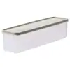 Caja de Almacenamiento para Fideos Rectangular Refrigerador Cocina Sellada de Grado Alimenticio Caja para Conservar Frescura con Tapa para Granos, Fideos Secos y Pasta