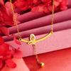 Collar de mariposa oro arena para mujer combina con todo metal de alta calidad que no se desvanece cadena para suéter joyería de nicho Accesorios al por mayor Yiwu