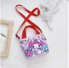 Bolsas Infantiles al por Mayor Niños y Niñas Estilo Coreano Bolso de Hombro Versátil Bolsa de Lona de Dibujos Animados Hermoso Explosivo Bolso de Mano Casual Bolso Pequeño