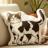 2026 Nueva Almohada Rellena de Plumas con Forma Irregular Transfronteriza Europea y Americana con Patrón de Impresión Digital, Almohada Casera Casual y Cómoda