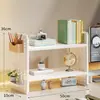 Estante de Almacenamiento de Tablero Perforado para Escritorio Estante de Libros para Escritorio de Dormitorio Escritorio para Estudio en Casa Escritorio de Oficina Estante de Exhibición de Almacenamiento Multicapa
