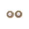 Pendientes de Aleación de Cobre para Mujer con Estilo Retro Francés, Diseño de Nicho, Temperamento Elegante de Gama Alta, Transmisión en Vivo Transfronteriza de Segunda Mano