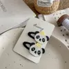 Novo Desenho Animado Coreano Bordado Panda Vermelho Amigo de Cabelos de Bebê Presilha BB Acessório de Cabelo Infantil Franja Lateral Grampo de Cabelo