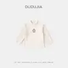 [Obtén USD 5 de descuento al comprar 2 artículos] Camiseta de manga larga Dudu para niña para otoño, Ropa infantil de moda para niñas