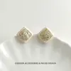 Pendientes Franceses Retro de Alta Gama Completos de Circonita Azucarero para Mujer, Diseño de Nicho, Lujo Accesible, Pendientes Únicos, Accesorios de Gran Apariencia