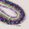 Cuentas Cuadradas de Ágata de 5.5*5.5mm con Color Añadido Piedra Natural Cuentas Sueltas Hechas a Mano para Manualidades de Cuentas Materiales de Cristal Aguamarina