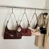 Bolsa Tote Retrô Casual de Grande Capacidade para Mulheres 2025 Inverno Nova Tendência Moda Nicho Luxo Leve Ombro Único Transversal
