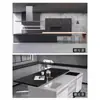 Encimera de Isla Carril Retráctil Barra de Cocina Isla Extensión de Barra Guía de Carril Mesa de Comedor Mesa Encimera Extraíble Carril Deslizante Accesorios de Ferretería