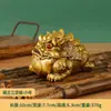 Enfeites de Sapo Dourado de Três Pernas em Latão, Enfeites de Rei Sapo Sapo, Enfeites de Sapo Dourado de Três Pernas em Latão para Atrair Riqueza e Tesouro
