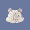 Chapéu de bebê primavera e outono e inverno bebê estilo coreano fofo super fofo veludo cotelê chapéu de bacia outono meninos e meninas chapéu de pescador guarda-sol