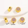 Estilo Chino Antiguo Oro Goteo Aceite Aleación Mariposa Espaciadores Perlas a Través del Agujero Perlas Sueltas Pulsera Collar Pulsera Joyería DIY Accesorios