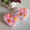 10 Caja en forma de corazón Regalo de cumpleaños 1 de junio Forma de corazón Niñas Bebé Juguete Anillo Dibujo animado Anillo abierto Venta al por mayor