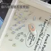 Rhinestones Blancos de Circonita Grande para Arte de Uñas, Popular en Celebridades de Internet, Brillantes, de Fondo Puntiagudo, Forma Irregular, Cubo de Azúcar Chapado, Huevo de Paloma, Forma de Corazón, Decoraciones para Uñas