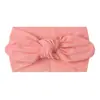 Acessórios de Cabelo com Capuz para Bebê 23 Cores Cabelo Infantil Cor Sólida Macio Larga Orelhas de Coelho Faixa de Cabelo de Nylon Turbante para Bebê