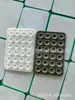24 piezas Ventosa de silicona cuadrada engrosada 2 mm de grosor 80 * 55 mm Adhesivo trasero para teléfono móvil Ventosa Bolsa para tableta