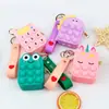 Bolsa de Monedas Linda para Niños, Almacenamiento de Artículos Pequeños, Mini Bolsa de Silicona Personalizada de Dibujos Animados, Bolsa para Auriculares Inalámbricos al por Mayor