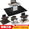 Alfombrilla para Barbacoa de Camping al Aire Libre de 48 pulgadas, Alfombrilla Ignífuga de Silicona con Fibra de Vidrio Resistente a Altas Temperaturas, Alfombrilla para Suelo de Barbacoa