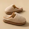Chinelos de algodão fofos para mulheres, outono e inverno, estilo casal, uso interno, silenciosos, sola macia, antiderrapantes, pelúcia, quentes, chinelos de algodão para homens, atacado