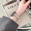 Para Apple Apple Watch9 8 7 6 5 Ultra2 Sete Contas Aço Inoxidável Pequeno Homem Cintura Feminina Pulseira