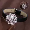 Pulseira de Pulso com Flor 3D de Cristal Realista, Tendência de Transmissão ao Vivo, Venda Quente, Doce e Versátil, Estilo Elegante, Exclusivamente para Vendas Transfronteiriças