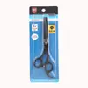 Set de Tijeras de Peluquería al por Mayor 6 pulgadas Acero Inoxidable Tijeras Negras para Cortar el Cabello Tijeras Dentadas Tijeras para Flequillo Set de Tijeras de Barbero
