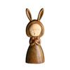 Colgante de conejo de los deseos de madera de sándalo verde con forma de conejo de los sueños, colgante de Caperucita Roja, cadena para teléfono móvil, llavero, accesorios.