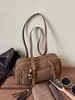 Bolsa de Axila Grande Capacidade Estilo Coreano Feminina Outono 2026 Nova Textura de Alto Padrão Bolsa de Ombro Único Bolsa de Boliche