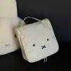 Bolsa de Maquillaje Linda de Conejo de Gran Capacidad para Mujeres, Almacenamiento Cosmético Tipo Colgante, Esencial de Viaje, Bolsa Portátil de Almacenamiento para Artículos de Tocador