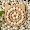Jade Blanco Natural Raíz de Bodhi Tallado Garra de Gato Cuentas Sueltas Gato de la Suerte Cuentas Budistas Rosario Accesorios de Joyería Suministro Directo de Fábrica