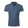 Verão 2026 Novo Estilo Sem Costura Seda de Gelo Manga Curta Masculino Esportivo Transfronteiriço Secagem Rápida Cor Pura Nylon Camisa Polo Business Roupa Masculina