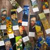 Separador de Libros Impresión Pintura al Óleo Sentido Avanzado Retro Clip de Página Papel Creativo Premio Estudiantil Tarjeta Pequeña Regalo Decoración
