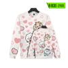 Comércio exterior transfronteiriço Vendas Diretas Escárnio europeu e americano urso impressão digital camisola masculina de pescoço redondo camisa masculina e feminina manga comprida personalização por atacado