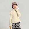 Suéter de Punto Pudding Haru Invierno Botones Coloridos Estilo 2025 Otoño e Invierno Suéter Simple de Cuello Medio para Niños
