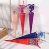 Caja Triangular Flor Eterna Regalo Ramo de Boda Empaque Flor de Plástico Flor Artificial Regalo Empaque de Flores Regalo Día del Maestro
