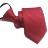 Corbata con cremallera de 8 cm al por mayor perezosa fácil de jalar sin nudo 7 cm para hombre negocios formal morado rojo rojo oscuro
