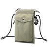 Nova Bolsa Pequena de Nylon Estilo Japonês Bolsa Vertical para Celular Bolsa Casual Simples para Moedas Bolsa para Fones de Ouvido Bolsa Transversal de Tecido Feminina