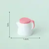 Accesorios creativos para cocina de casa de muñecas con temática rosa, decoraciones DIY para paisajes en miniatura y adornos en miniatura