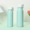 Botella de Boca Pequeña Taza Aislada de Acero Inoxidable 304 con Correa de Mano Botella de Agua Deportiva Portátil Taza de Negocios Regalo Personalización