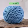 Fio de algodão oco de 2mm, fio redondo, para fazer bolsas DIY, um conjunto de materiais para tricô artesanal, fio de algodão e linho, fio rígido
