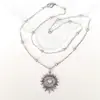 Eucalipto Jun Amazon comercio exterior transfronterizo acero inoxidable plata corazón sagrado collar joyería corazón sagrado corazón de estrella fábrica directa venta al por mayor