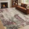 Alfombra de Terciopelo de Cristal Abstracto Nórdico Transfronteriza para Uso Doméstico, Alfombra Duradera para Mesa de Café, Alfombra Antideslizante Fácil de Cuidar para Mesita de Noche de Dormitorio