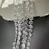 Nova cortina de grânulo de cristal acrílico conectada cadeia de grânulos de casamento guia de estrada layout de palco decoração da árvore de Natal adereços octogonais