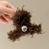Pinza para el Cabello de Flor Tejida para Mujer 2025 Nueva Elegante Pinza para la Parte Posterior de la Cabeza Pinza de Tiburón Grande Pasador Adorno para el Cabello