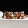 Pulsera de Múltiples Cuentas Hecha de Madera con Buey Tallado, Simbolizando Darle la Vuelta a las Cosas, Doce Signos del Zodiaco, Cuentas de Palo de Rosa para Hombres y Mujeres, Pulsera, Colgante para Coche